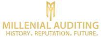 millenial auditing footer logo